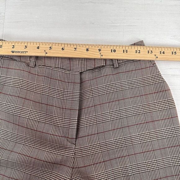 Vintage Stanley Blacker Trouser Pants Women 24 Houndstooth Hi Rise Wool Straight - Picture 8 of 11